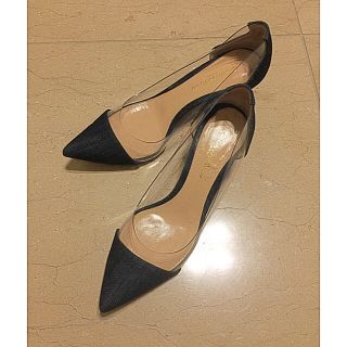 ジャンヴィットロッシ(Gianvito Rossi)のGianvito Rossi ジャンヴィト ロッシ  デニムパンプス 37(ハイヒール/パンプス)