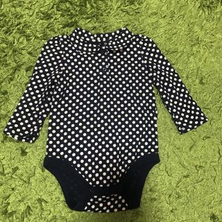 ベビーギャップ(babyGAP)の再値下げ！【中古】baby GAP 襟付き ロンパース 12-18m ドット(ロンパース)