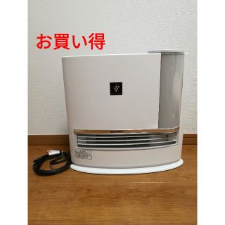 シャープ(SHARP)の美品　日本製　SHARP　加湿セラミックファンヒーター　hx-e120-w(加湿器/除湿機)