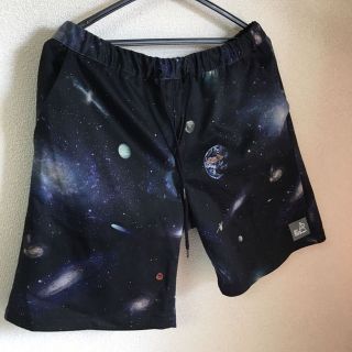 宇宙柄 ハーフパンツ アウトドアに(ショートパンツ)