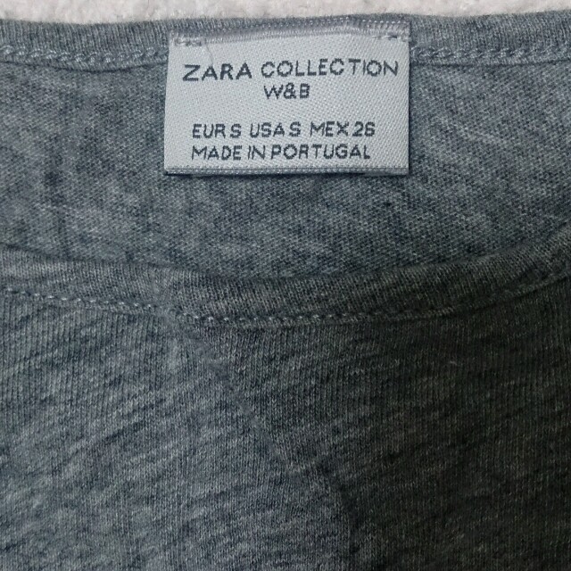 ZARA(ザラ)のsaleショート丈カットソー レディースのトップス(Tシャツ(長袖/七分))の商品写真
