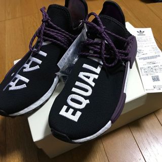 アディダス(adidas)のAdidas human race Hu NMD 28 黒 ブラック(スニーカー)