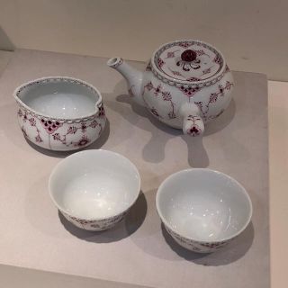 ROYAL COPENHAGEN - ロイヤルコペンハーゲン バーガンディ ポット