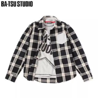 バツ(BA-TSU)のBIGロゴ♡シャツ＆Tシャツ 2枚セット❤️BA-TSU STUDIO  140(ジャケット/上着)