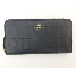 コーチ(COACH)のCOACH　コーチ　型押し　長財布　クロコダイル　F54757　IMMID(財布)