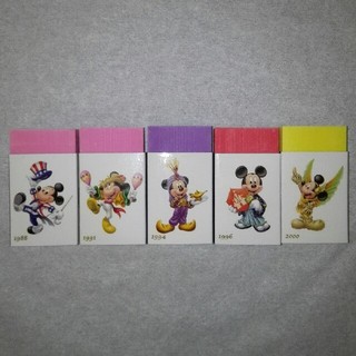 ディズニー(Disney)のミッキーマウス　消ゴム　５個セット(消しゴム/修正テープ)