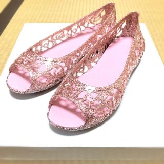 クロックス(crocs)の【ぱんちゃん様専用】クロックス イザベラ グリッター フラット ウィメン(サンダル)