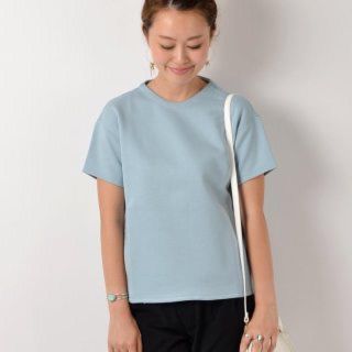 シップスフォーウィメン(SHIPS for women)のships ダンボールハイネック　プルオーバー　ショートスリーブ(Tシャツ(半袖/袖なし))