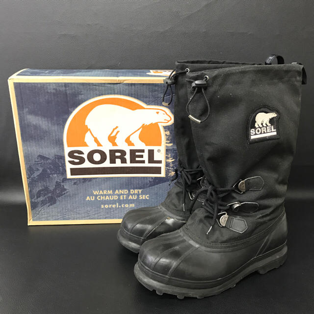 SOREL(ソレル)のSOREL ソレル ブーツ 28cm 黒 ブラック スノーブーツ 防雪 防水 メンズの靴/シューズ(ブーツ)の商品写真