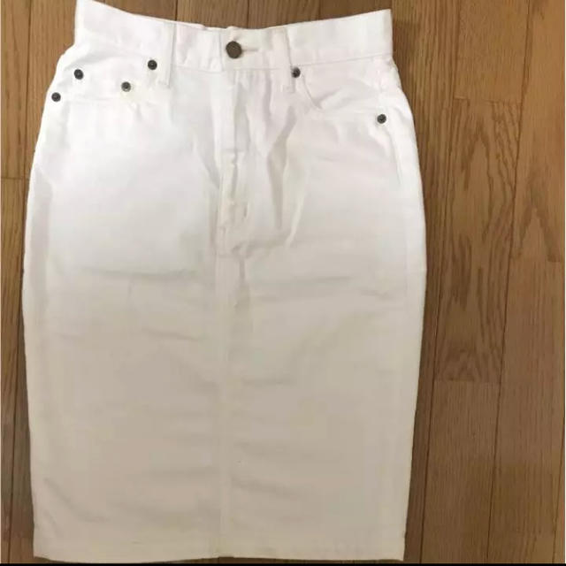 Ungrid(アングリッド)のアングリッド ホワイトデニムスカート♡ レディースのスカート(ひざ丈スカート)の商品写真