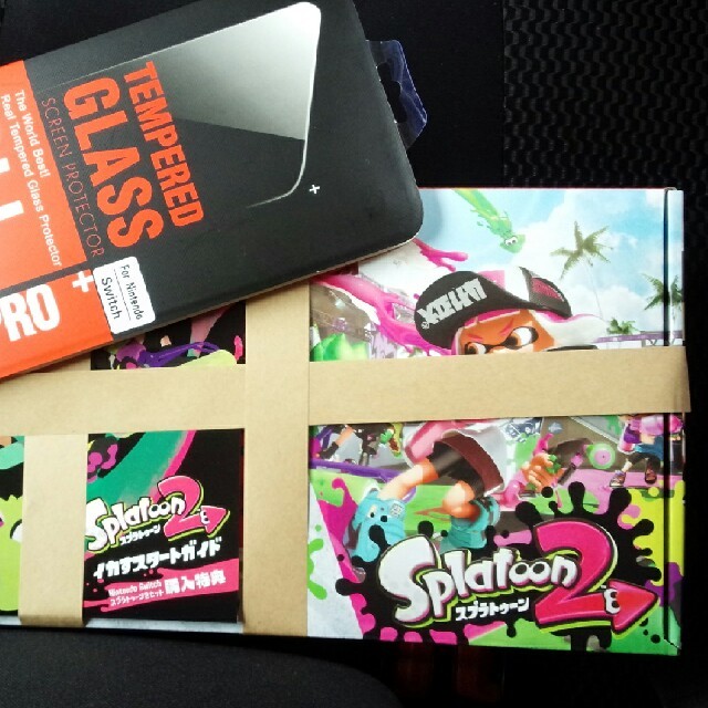 ニンテンドースイッチ スプラトゥーン2セット　保護シート付