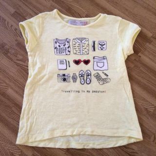 ザラキッズ(ZARA KIDS)のZARAイエローTシャツ104cm(その他)