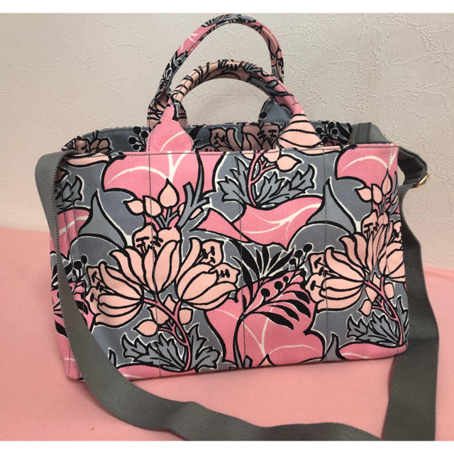 PRADA 花柄 カナパ バック プラダ 新品 未使用