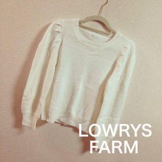 ローリーズファーム(LOWRYS FARM)のLOWRYS FARM パフスリーブトッ(ニット/セーター)