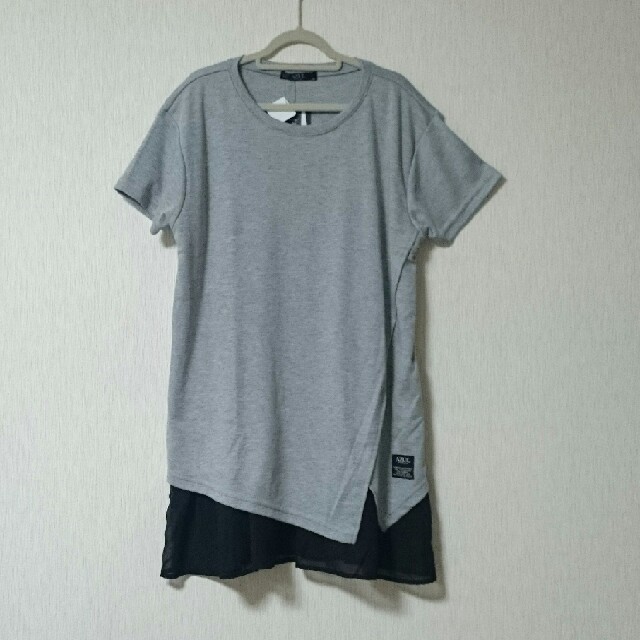 AZUL by moussy(アズールバイマウジー)の【新品】AZUL bymoussy マタニティーチュニック 授乳服 グレー M キッズ/ベビー/マタニティのマタニティ(マタニティトップス)の商品写真