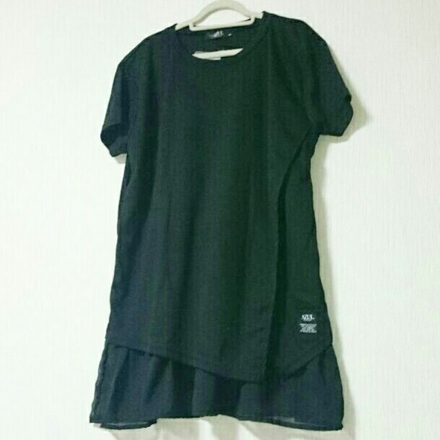 AZUL by moussy(アズールバイマウジー)の専用【新品】AZUL bymoussy マタニティーチュニック 授乳服 ブラック キッズ/ベビー/マタニティのマタニティ(マタニティトップス)の商品写真