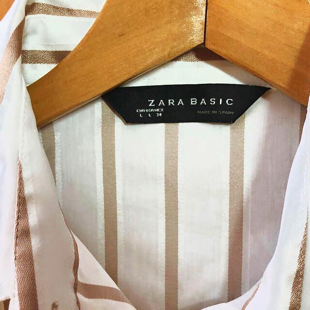 ZARA(ザラ)のZARA ストライプワイシャツ レディースのトップス(シャツ/ブラウス(長袖/七分))の商品写真