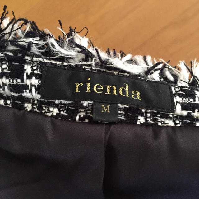 rienda(リエンダ)のリエンダ  ツイードジャケット レディースのジャケット/アウター(ノーカラージャケット)の商品写真