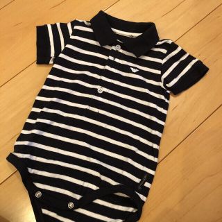 アルマーニ ジュニア(ARMANI JUNIOR)のちぃ様専用：28日まで  アルマーニベビー ポロシャツ風ボディスーツ(シャツ/カットソー)