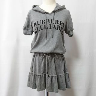 バーバリーブルーレーベル(BURBERRY BLUE LABEL)のお値下げ可能です☆バーバリーブルーレーベル パーカー ワンピース(ミニワンピース)