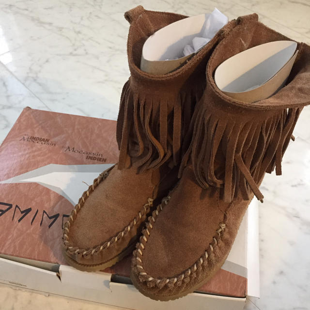 UGG(アグ)の【AMIMOC】美品☆インディアンモカシンブーツ☆ レディースの靴/シューズ(スリッポン/モカシン)の商品写真