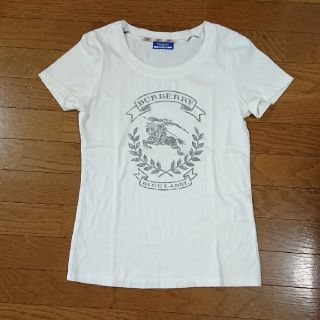 バーバリーブルーレーベル(BURBERRY BLUE LABEL)のBURBERRYブルーレーベル  白ロゴTシャツ☆(Tシャツ(半袖/袖なし))