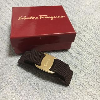 Salvatore Ferragamo(バレッタ/ヘアクリップ ・ ブラウン/茶色 Salvatore Ferragamo(バレッタ/ヘアクリップ ・ ブラウン/茶色
