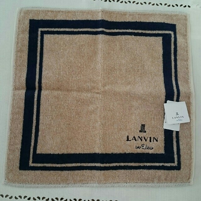 LANVIN en Bleu(ランバンオンブルー)のこちらは1107様の専用です。ランバンのタオルハンカチ２枚。 メンズのファッション小物(ハンカチ/ポケットチーフ)の商品写真