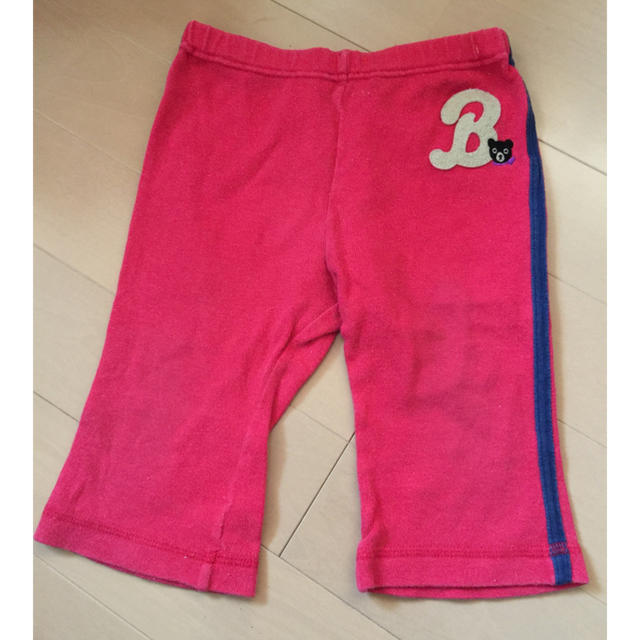 mikihouse(ミキハウス)のダブルビー80赤スエットパンツ キッズ/ベビー/マタニティのベビー服(~85cm)(パンツ)の商品写真