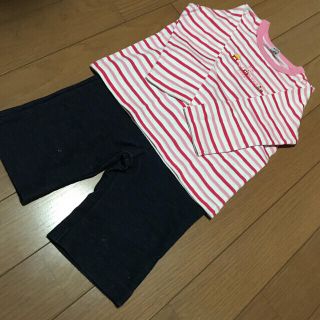 ミキハウス(mikihouse)の美品 ミキハウス 子供服上下 70-80(Ｔシャツ)