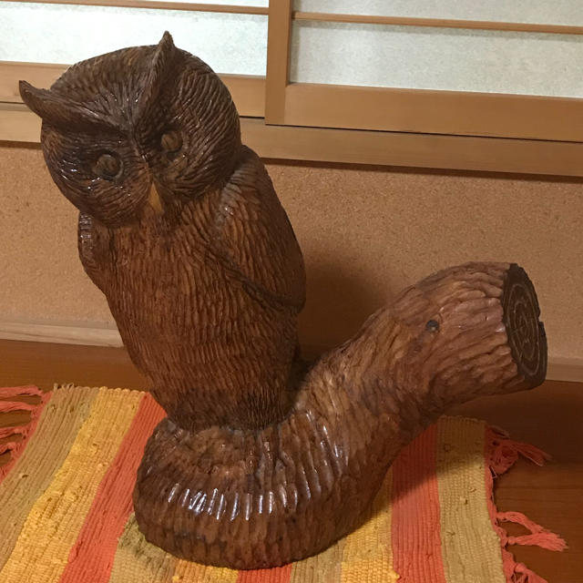 木彫り フクロウ