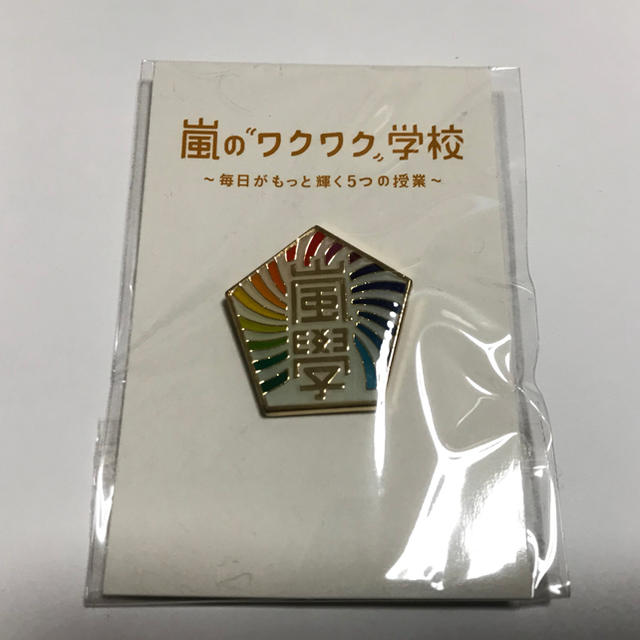 嵐(アラシ)の嵐イヤホンジャック＆嵐ピンバッチ セット エンタメ/ホビーのタレントグッズ(アイドルグッズ)の商品写真