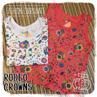 ロデオクラウンズ(RODEO CROWNS)の花柄タンクトップ♡二枚セット(その他)