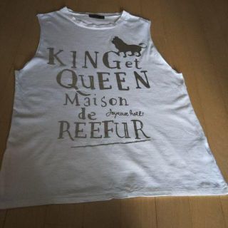 メゾンドリーファー(Maison de Reefur)のメゾンドリーファ カットソー ノースリーブス(Tシャツ(半袖/袖なし))