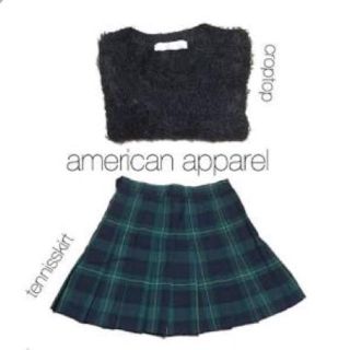 アメリカンアパレル(American Apparel)のアメリカンアパレル テニススカート チェック(ミニスカート)