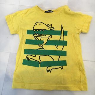 リトルベアークラブ(LITTLE BEAR CLUB)のイエロー キッズTシャツ 恐竜(その他)