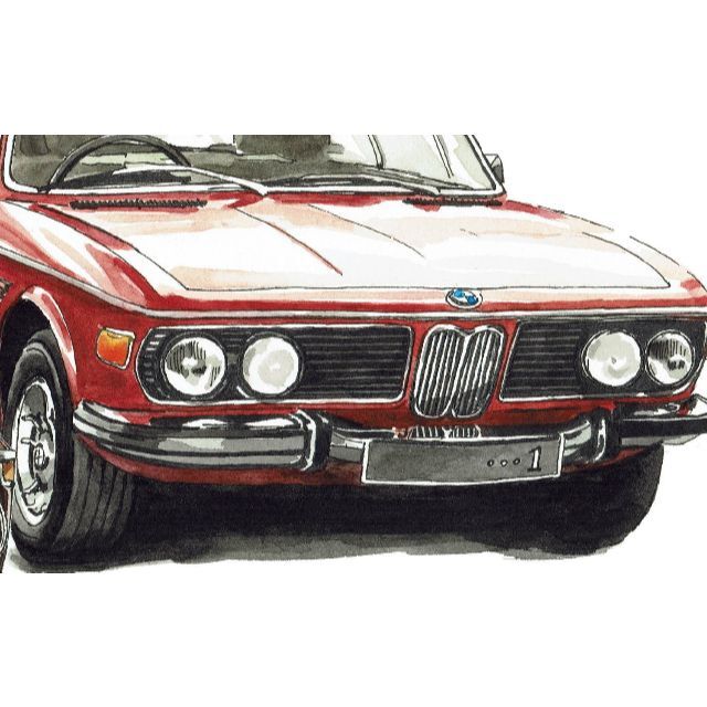 BMW(ビーエムダブリュー)のGC-260BMW3.0csi/2002限定版画 直筆サイン額装●作家 平右ヱ門 自動車/バイクの自動車(カタログ/マニュアル)の商品写真