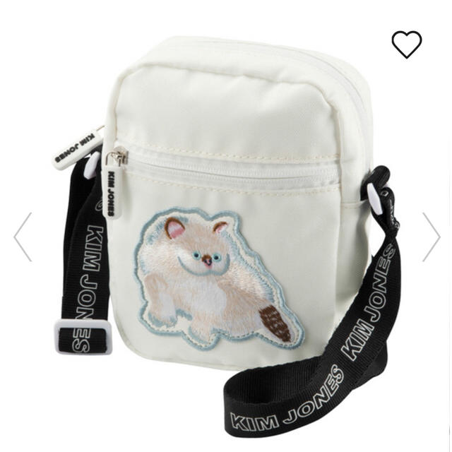 GU(ジーユー)のGU KIM JONES ジーユー キムジョーンズ  ミニバック 猫 白 レディースのバッグ(ショルダーバッグ)の商品写真