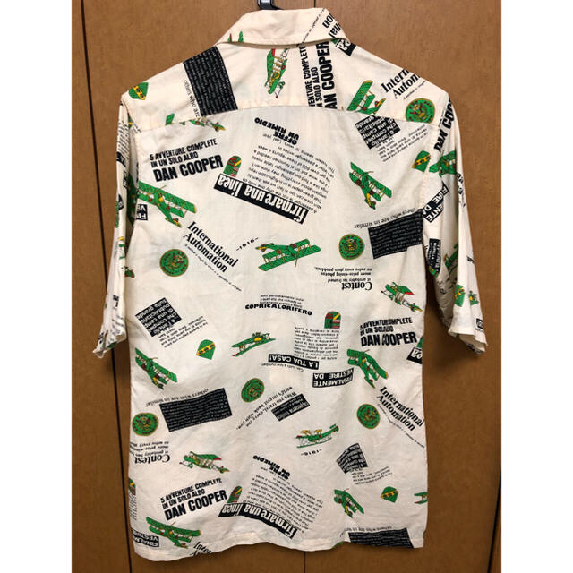 BEAMS(ビームス)のヴィンテージ 飛行機柄 半袖シャツ (男女兼用) メンズのトップス(シャツ)の商品写真