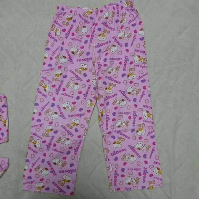 値下げ★スヌーピーパジャマ110 キッズ/ベビー/マタニティのキッズ服女の子用(90cm~)(パジャマ)の商品写真