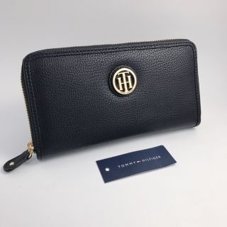 トミーヒルフィガー(TOMMY HILFIGER)の新品！TOMMY HILFIGER　ロゴ　長財布　 Black/TM05(財布)