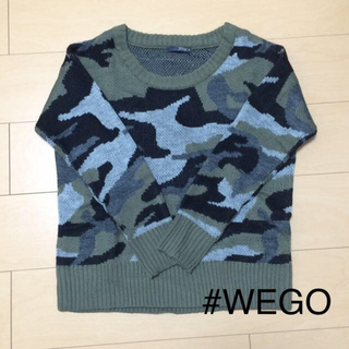 ウィゴー(WEGO)の迷彩柄ニット☆wego(ニット/セーター)