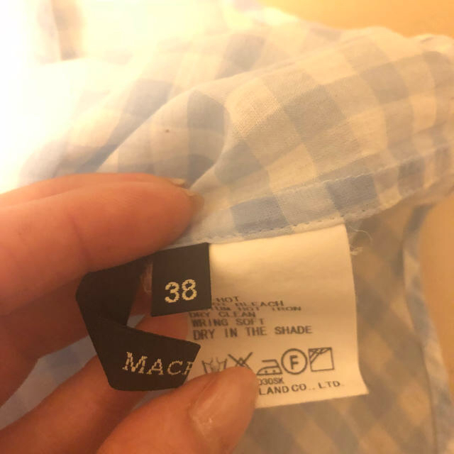 MACPHEE(マカフィー)のマカフィー トゥモローランド ギンガムチェックシャツ レディースのトップス(シャツ/ブラウス(長袖/七分))の商品写真