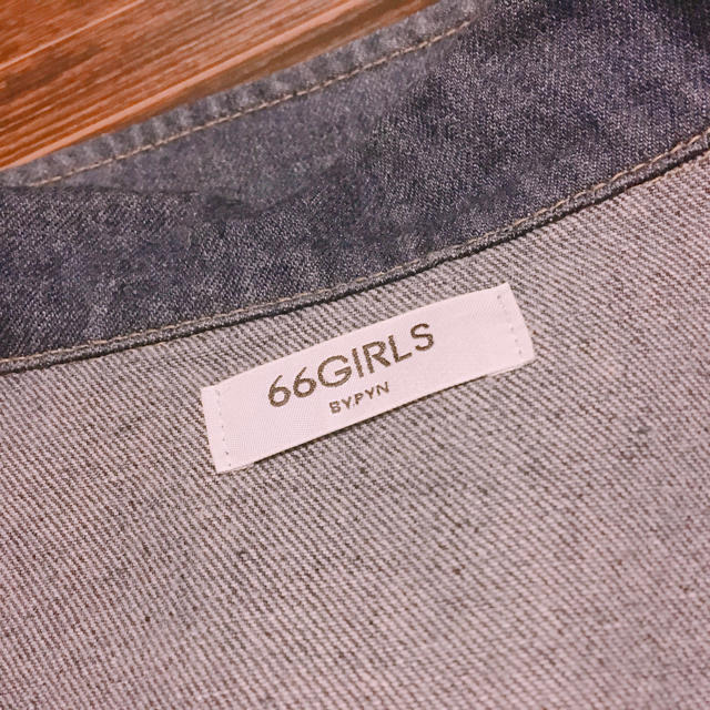 66girls(ロクロクガールズ)のMi様専用 66girls デニムジャケット レディースのジャケット/アウター(Gジャン/デニムジャケット)の商品写真