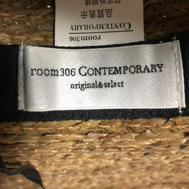 room306 CONTEMPORARY(ルームサンマルロクコンテンポラリー)のroom 360 Contemporary 麦わらハット 新品未使用 レディースの帽子(麦わら帽子/ストローハット)の商品写真