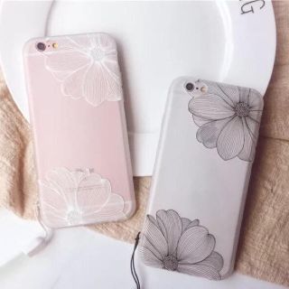 【新品】ラスト1❗️大人気のレースのお花のiPhone6/6sケース ホワイト(iPhoneケース)