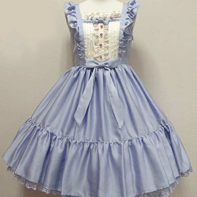 Angelic Pretty(アンジェリックプリティー)の値下げ＊アンプリ＊Silky Lady JSK レディースのワンピース(ひざ丈ワンピース)の商品写真