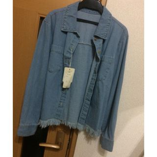 フォーエバートゥエンティーワン(FOREVER 21)のフリンジ デニムシャツ(シャツ/ブラウス(長袖/七分))