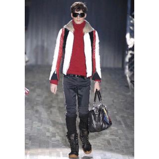 グッチ(Gucci)のGUCCI グッチ 07AW スキーパンツ レザーパイピングフリーダジャンニーニ(スラックス)