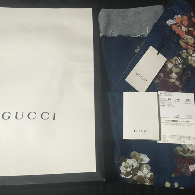 Gucci(グッチ)のKさん専用 GUCCI グッチ フラワー フローラル デニム メンズのパンツ(デニム/ジーンズ)の商品写真